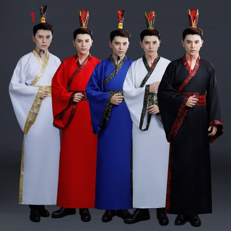 Men\'s Chinese folk dance costumes Hanfu ancient traditional dance ...