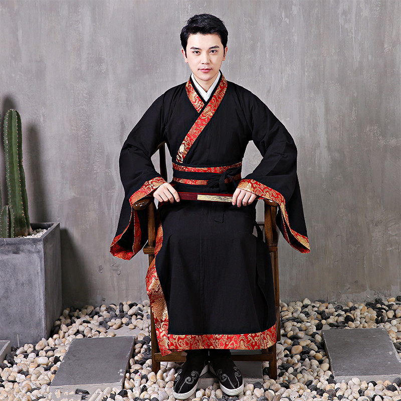 Men\'s hanfu china traditional ancient emperor drama film cosplay robes ...