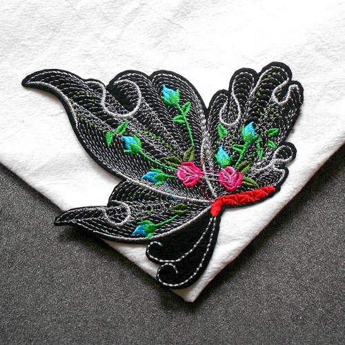 Butterfly embroidery cloth stickers Dance clothes patch stickers decorative  cloth stickers accessories