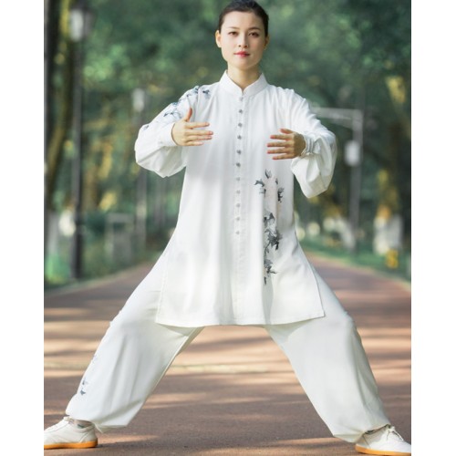 Tai Chi Suit Womens - Training Clothing Kung Fu Clothing Wushu Suit Qi Gong  Martial Arts Wing Chun Yoga Clothes,White-Small (White S) : :  Clothing, Shoes & Accessories