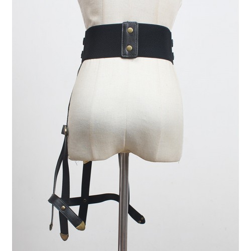 European and American pu leather dance dress fashion belt girdle