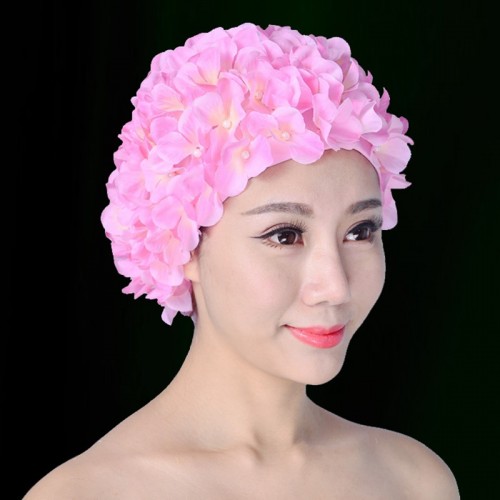 Flower Swim Cap | Floral Bathing Cap with Flowers