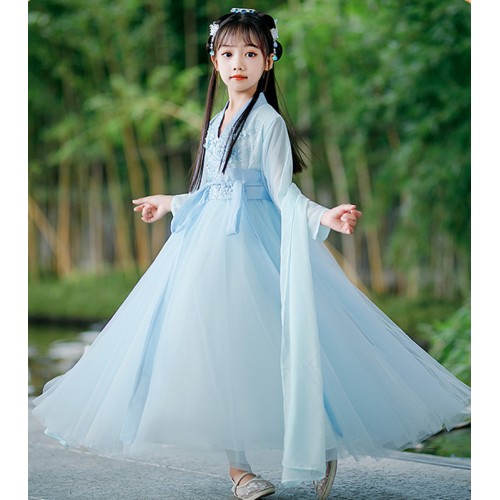 Hanfu Women Large Plus Size Chinese Dress Dance Fairy Cosplay Female  Princess Clothing (Color : Blue, Size : 3X-Large) : : Clothing,  Shoes & Accessories