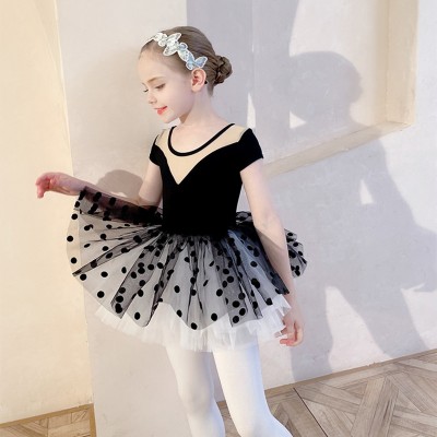 Kids skin color ballet dance underwear for girls long sleeves practice  stage performance exercises costumes bottoms underwear tops and pants