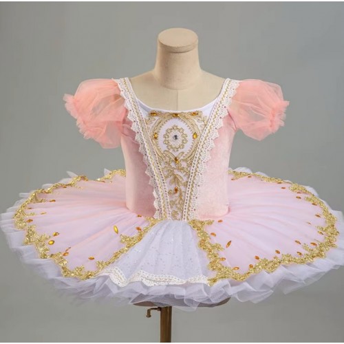 Girl sequins swan lake ballet dance costume girls ballet skirt