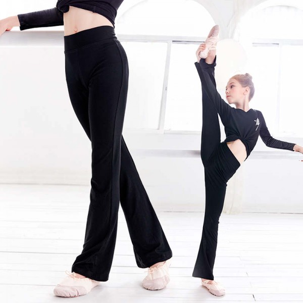 Latin Dance Pants Female Adult Autumn And Winter Dance Trousers National  Standard Dance Flared Pants Exercise Clothes