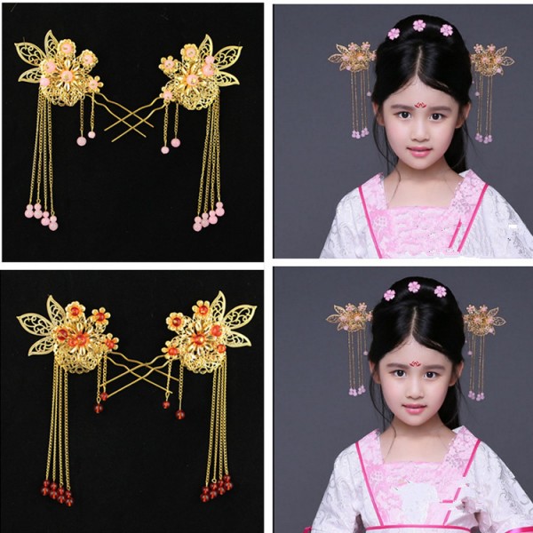Women's girls modern dance feather headdress classical ancient traditional  square dance fairy drama style dance hair accessories