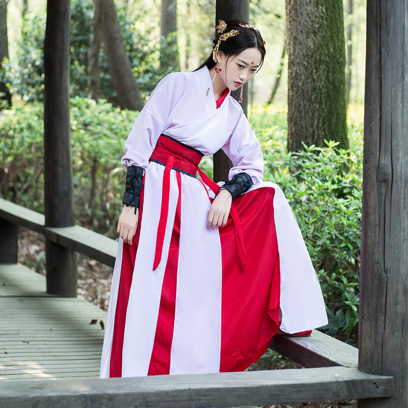 Chinese hanfu for women Classical dance warrior swordsman martial arts film  photos cosplay costume festival performance