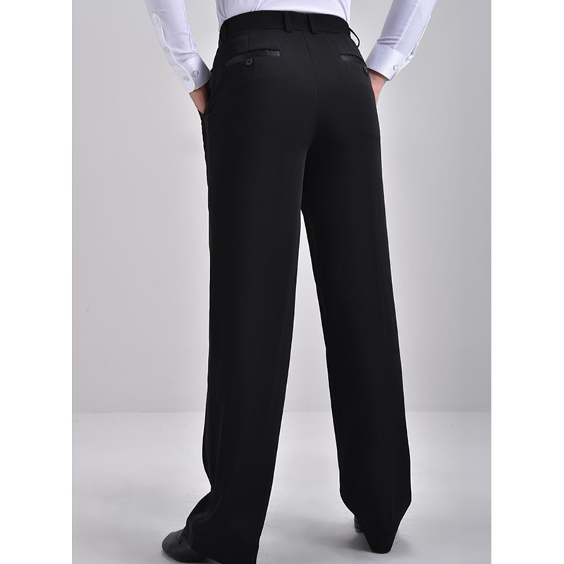 Tapered Black Striped Tango Pants With Two Inverted Pleats | Tango Attire –  conDiva