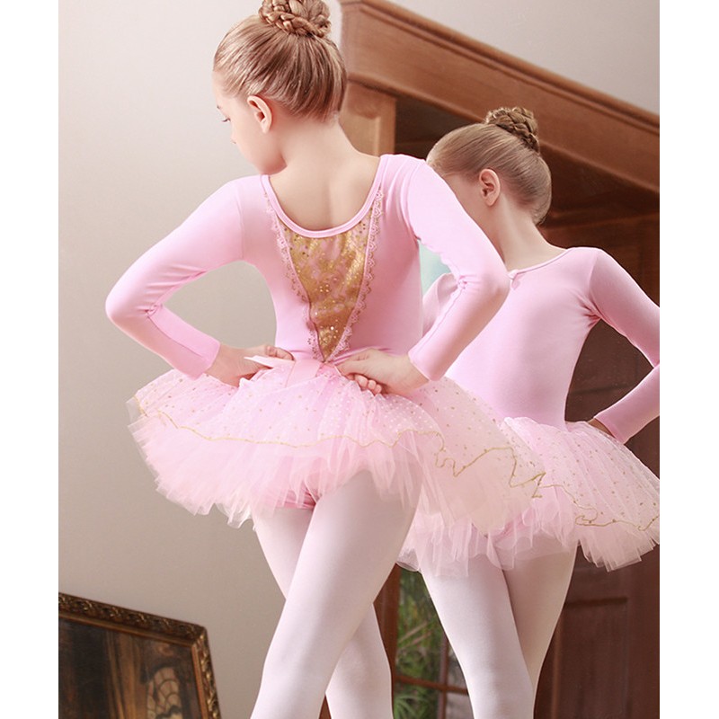 New Girls Ballerina Fairy Prom Party Costume Kids Sequined Flower Dancewear  Gymnastic Leotard Ballet Tutu Dress for Kids