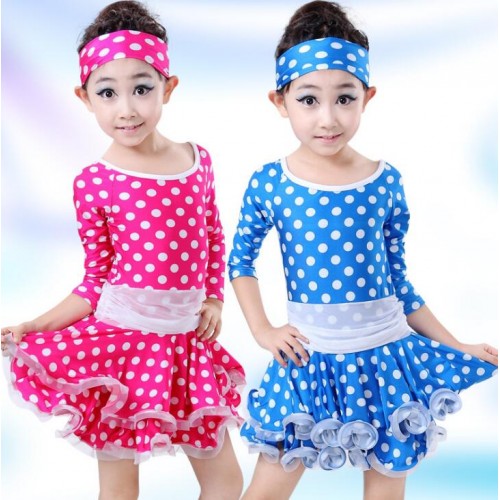 Girls wine velvet Latin dance dresses stage performance latin dance  costumes long-sleeved Latin pants practice clothes Performing costume girls