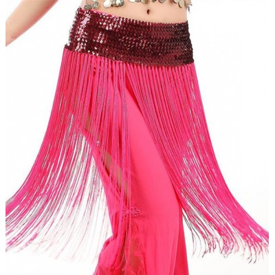  ROYAL SMEELA Womens Belly Dance Hip scarf Lace Tassel Belly  Dancing Wrap Belt Skirt Costume Scarves, Black, One Size : Clothing, Shoes  & Jewelry