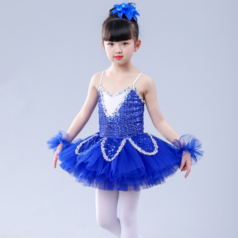 Children ballet tutu dance skirts dresses competition stage performance ...
