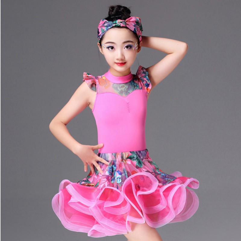 Latin dress for girl\'s stage performance competition rumba salsa ...