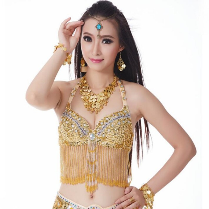 Performance Women Dancewear Professional Oriental Beads Costume