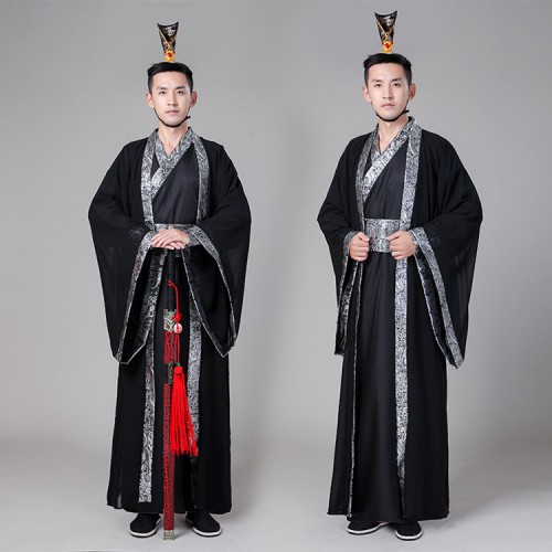 Men\'s Chinese folk dance costumes robes hanfu for ancient traditional ...