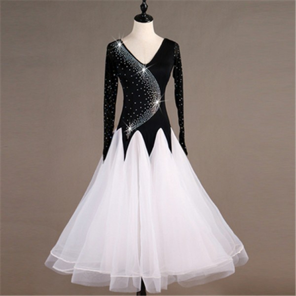 white dancing dresses