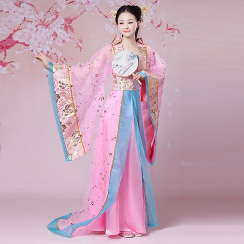 Women S Hanfu Chinese Ancient Tang Princess Queen Fairy Dresses Drama Cosplay Dresses Stage