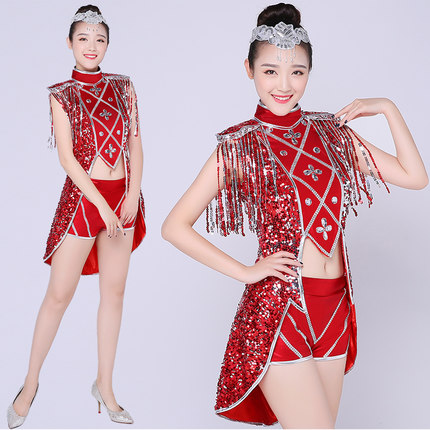 red dance costumes