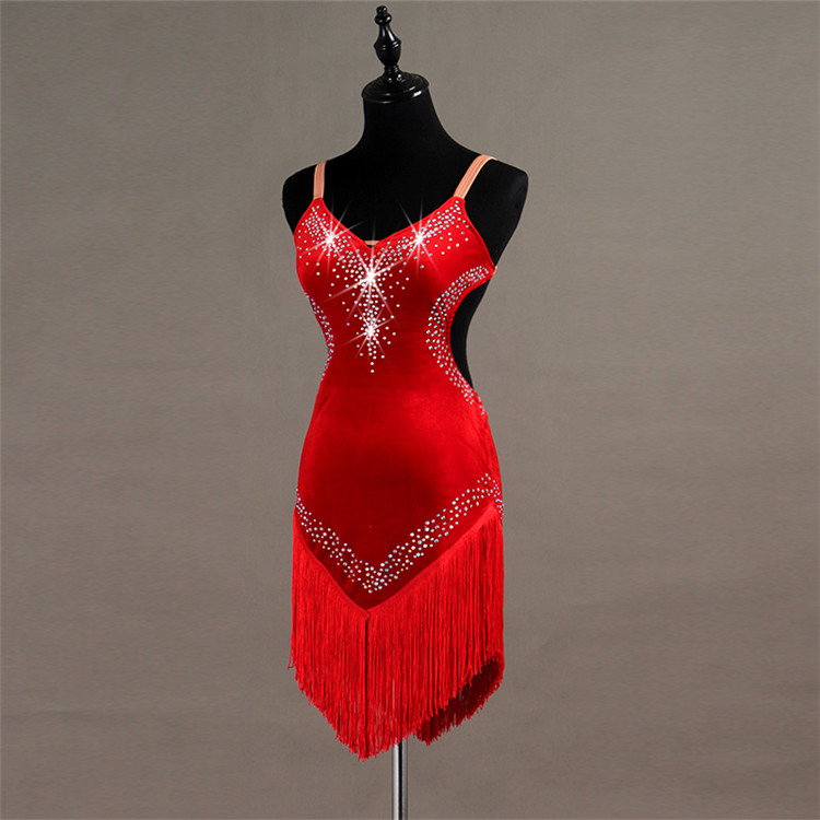 latin red dress